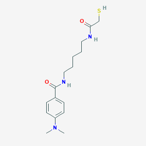 4-dimethylamino-N-[5-(2-mercaptoacetylamino)pentyl]benzamide