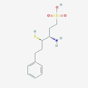 (3s,4s)-3-Amino-4-mercapto-6-phenyl-hexane-1-sulfonic acid