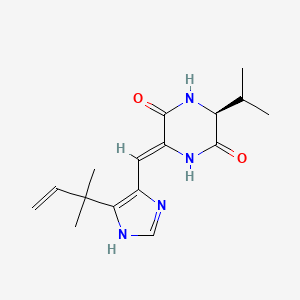 (3Z,6S)-3-[[5-(2-methylbut-3-en-2-yl)-1H-imidazol-4-yl]methylidene]-6-propan-2-ylpiperazine-2,5-dione