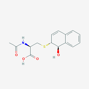 molecular formula C15H17NO4S B1245932 (1R)-羟基-(2R)-N-乙酰-L-半胱氨酰-1,2-二氢萘 