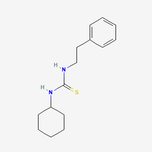 molecular formula C15H22N2S B12459404 1-Cyclohexyl-3-(2-phenylethyl)thiourea 
