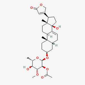 molecular formula C32H46O9 B1245941 7,8-Dehydrocerberin 