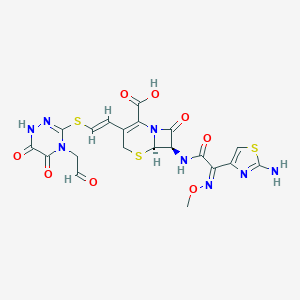 molecular formula C20H18N8O8S3 B124596 Ceftiolene CAS No. 77360-52-2