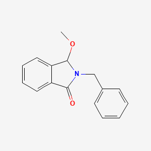 molecular formula C16H15NO2 B12459628 2-benzyl-3-methoxy-3H-isoindol-1-one 