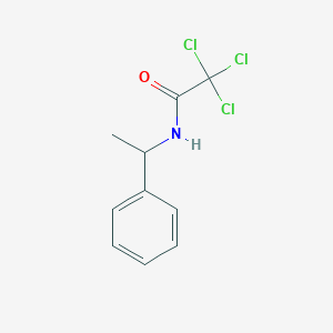molecular formula C10H10Cl3NO B12459683 2,2,2-trichloro-N-(1-phenylethyl)acetamide 