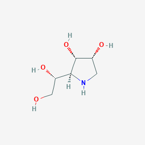 molecular formula C6H13NO4 B1245974 1,4-Dideoxy-1,4-imino-L-allitol 