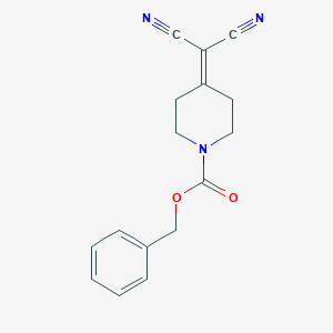 molecular formula C16H15N3O2 B12459758 Benzyl 4-(dicyanomethylidene)piperidine-1-carboxylate 