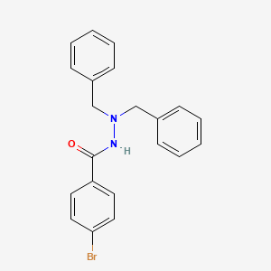 molecular formula C21H19BrN2O B12459784 N',N'-dibenzyl-4-bromobenzohydrazide 