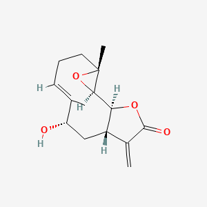 (1S,2R,4R,7E,9S,11S)-9-hydroxy-4,8-dimethyl-12-methylidene-3,14-dioxatricyclo[9.3.0.02,4]tetradec-7-en-13-one