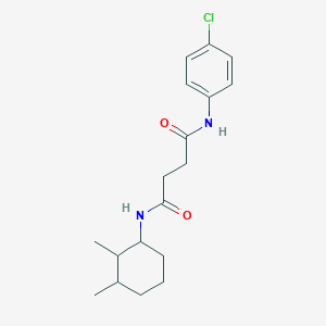 molecular formula C18H25ClN2O2 B12459958 N-(4-chlorophenyl)-N'-(2,3-dimethylcyclohexyl)butanediamide 