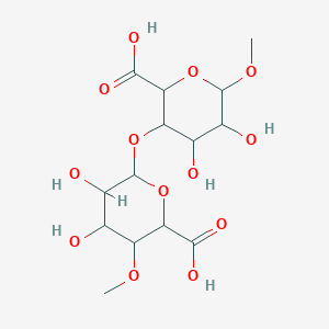 molecular formula (C6H11NO6)n<br>C14H22O13 B012460 AMMONIUM ALGINATE CAS No. 9005-34-9
