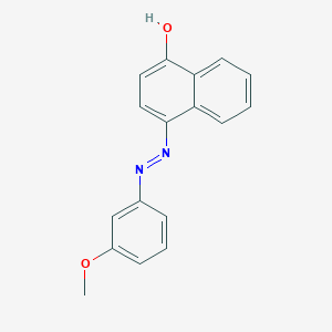 molecular formula C17H14N2O2 B12460004 4-[(E)-(3-methoxyphenyl)diazenyl]naphthalen-1-ol 