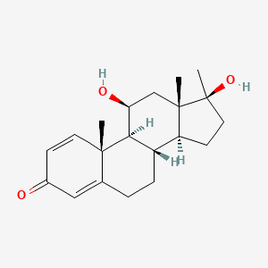 molecular formula C20H28O3 B1246004 11beta,17beta-Dihydroxy-17alpha-methylandrosta-1,4-dien-3-one 