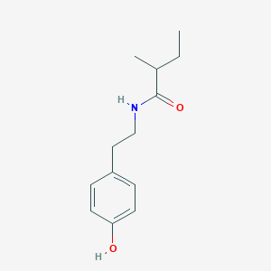 molecular formula C13H19NO2 B1246014 N-[2-(4-羟基苯基)-乙基]-2-甲基丁酰胺 
