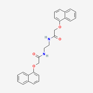 molecular formula C26H24N2O4 B12460154 N,N'-ethane-1,2-diylbis[2-(naphthalen-1-yloxy)acetamide] 