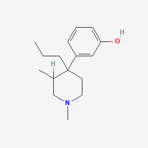 molecular formula C16H25NO B1246018 3-(1,3-Dimethyl-4-propylpiperidin-4-yl)phenol 