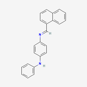 molecular formula C23H18N2 B12460184 N-[(E)-naphthalen-1-ylmethylidene]-N'-phenylbenzene-1,4-diamine 