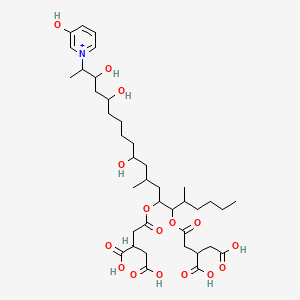 molecular formula C39H62NO16+ B1246019 Fumonisin FP1 CAS No. 182063-58-7