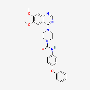 molecular formula C27H27N5O4 B1246022 PDGFR Tyrosine Kinase Inhibitor III CAS No. 205254-94-0