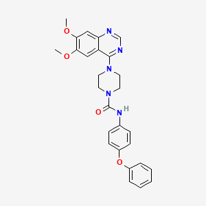 molecular formula C27H27N5O4 B1246022 PDGF Receptor Tyrosine Kinase Inhibitor III CAS No. 205254-94-0