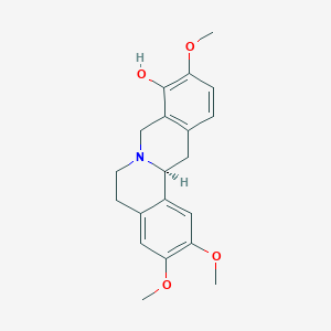 molecular formula C20H23NO4 B1246027 Tetrahydropalmatrubine 
