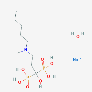 molecular formula C9H25NNaO8P2 B12460407 Hydrate ibandronate sodium 