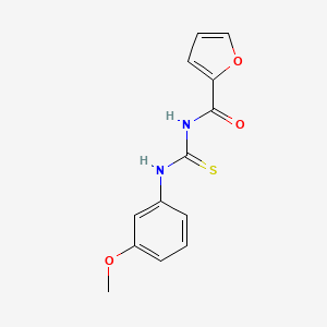 molecular formula C13H12N2O3S B12460486 N-[(3-methoxyphenyl)carbamothioyl]furan-2-carboxamide CAS No. 82366-70-9