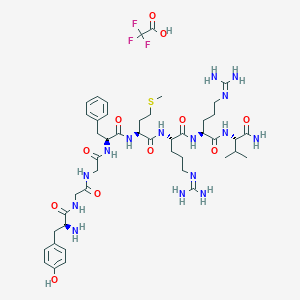 molecular formula C46H70F3N15O11S B12460494 Adrenorphin trifluoroacetate 
