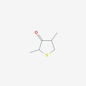 molecular formula C6H10OS B124605 2,4-Dimethylthiolan-3-one CAS No. 106014-15-7