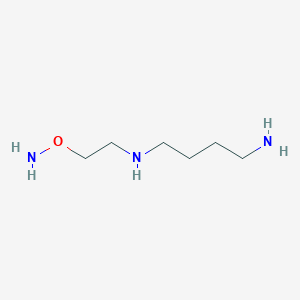 molecular formula C6H17N3O B1246050 1,4-Butanediamine, N-[2-(aminooxy)ethyl]- CAS No. 131602-71-6