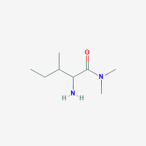 molecular formula C8H18N2O B12460660 2-amino-N,N,3-trimethylpentanamide 
