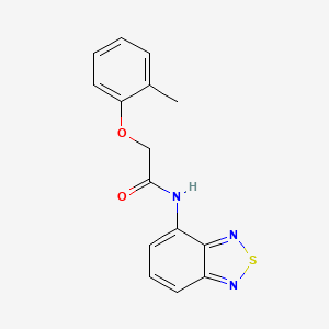 molecular formula C15H13N3O2S B12460724 N-(2,1,3-benzothiadiazol-4-yl)-2-(2-methylphenoxy)acetamide 