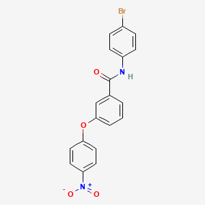molecular formula C19H13BrN2O4 B12460817 N-(4-bromophenyl)-3-(4-nitrophenoxy)benzamide 