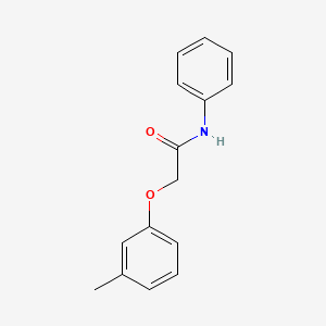 molecular formula C15H15NO2 B12460835 2-(3-methylphenoxy)-N-phenylacetamide 