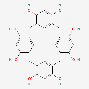 molecular formula C28H24O8 B1246087 Calixresorc[4]arene 