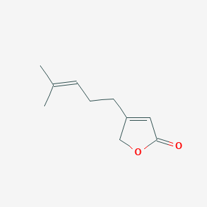 molecular formula C10H14O2 B1246094 2(5H)-Furanone, 4-(4-methyl-3-pentenyl)- CAS No. 61315-75-1