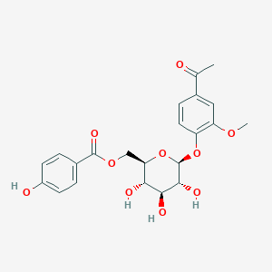 molecular formula C22H24O10 B1246099 Belalloside B 