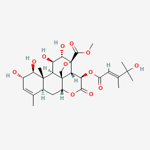 molecular formula C28H38O12 B1246102 Javanicolide D 
