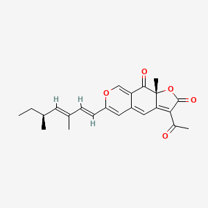 molecular formula C23H24O5 B1246105 (-)-Rotiorin 
