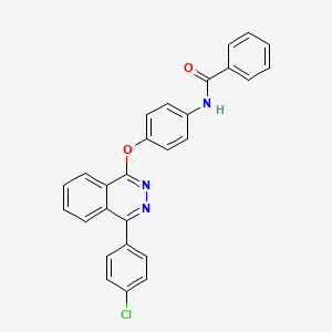 molecular formula C27H18ClN3O2 B12461083 N-(4-{[4-(4-chlorophenyl)phthalazin-1-yl]oxy}phenyl)benzamide 