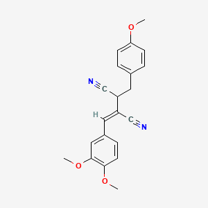 (2Z)-2-(3,4-dimethoxybenzylidene)-3-(4-methoxybenzyl)butanedinitrile