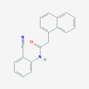 molecular formula C19H14N2O B12461300 N-(2-cyanophenyl)-2-(naphthalen-1-yl)acetamide 