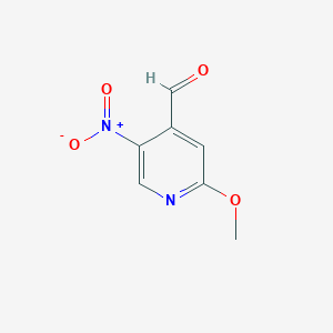 molecular formula C7H6N2O4 B12461310 2-Methoxy-5-nitroisonicotinaldehyde 