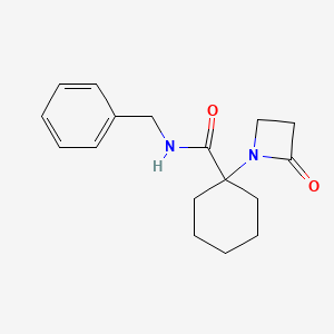 molecular formula C17H22N2O2 B12461340 N-benzyl-1-(2-oxoazetidin-1-yl)cyclohexane-1-carboxamide 
