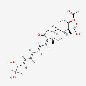 molecular formula C33H48O7 B1246151 globostellatic acid C 