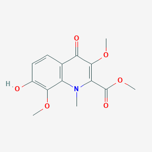 molecular formula C14H15NO6 B1246153 Megistonine II 