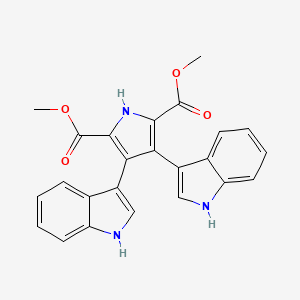 1H-Pyrrole-2,5-dicarboxylic acid, 3,4-di-1H-indol-3-yl-, dimethyl ester