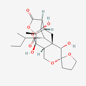 molecular formula C22H30O9 B1246161 Fusidilactone C 