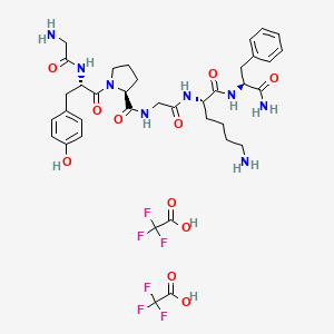 molecular formula C37H48F6N8O11 B12461637 Protease-Activated Receptor-4 diTFA 