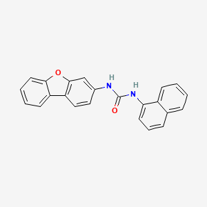 molecular formula C23H16N2O2 B12461674 1-Dibenzo[b,d]furan-3-yl-3-naphthalen-1-ylurea 